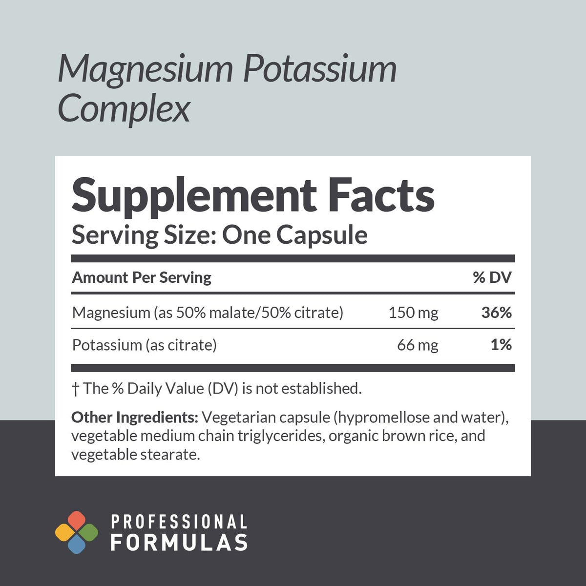 Professional Formulas Magnesium Potassium Complex – Highly Absorbable Magnesium (Malate & Citrate) and Potassium Citrate – Supports Healthy Muscle, Nerve, Heart, and Electrolyte Balance – 90 Capsules PROFESSIONAL COMPLEMENTARY HEALTH FORMULAS buy supplements Au