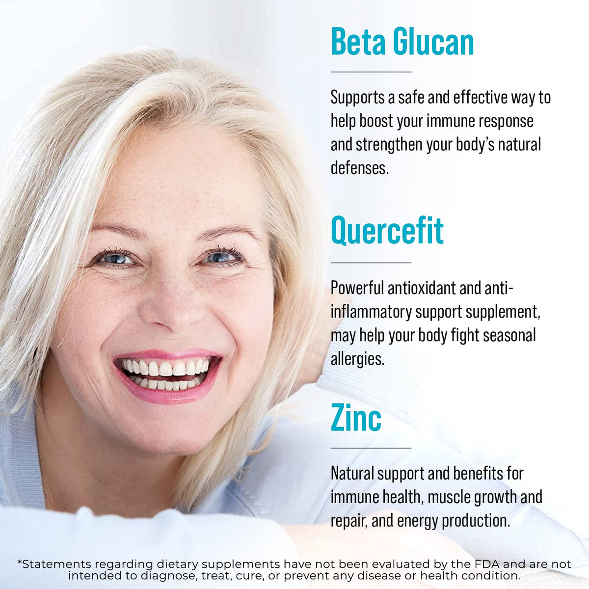 Juvenon AgeRenew Beta Glucan Anti Aging Immunity Support Supplement, Beta Glucan with Zinc Quercetin for Immune Defense Boost Juvenon buy supplements Au