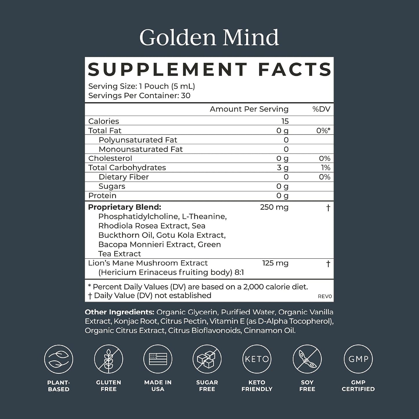 CYMBIOTIKA Liquid Mushroom Supplement & Golden Mind Nootropic Brain Booster Liquid Supplement Bundle, Brain Nootropic & Immune System Booster, Supports Energy & Focus, Reduces Brain Fog, Easy to Use