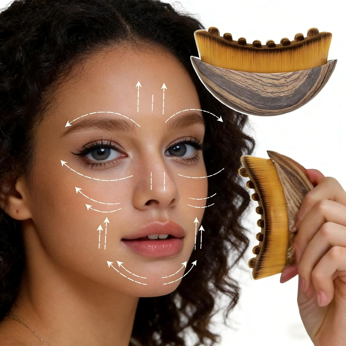 2 PCS New Lymphatic Contour Face Brush for Sculpting – Face Brush for Lymphatic Drainage, Anti-Puffiness, Detox & Lift, Improves Skin Glow & Absorption, Travel-Friendly Portable Design zjywhxdlyf buy supplements Au