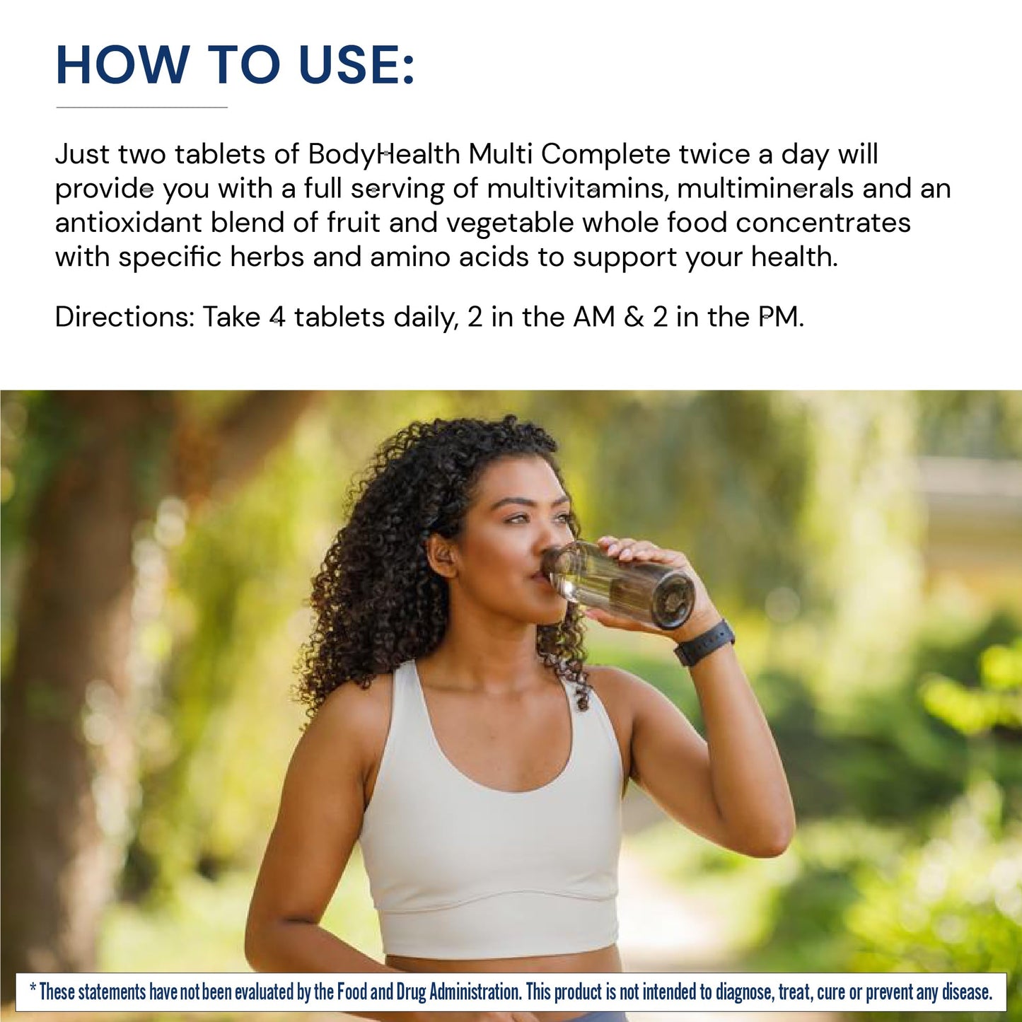 BodyHealth Multi Complete (120 Ct) Daily Multivitamin for Men and Women with Whole Foods, Minerals, Antioxidants, Organic Green Food Concentrates, and Liver Detox Extracts, Non GMO BodyHealth buy supplements Au