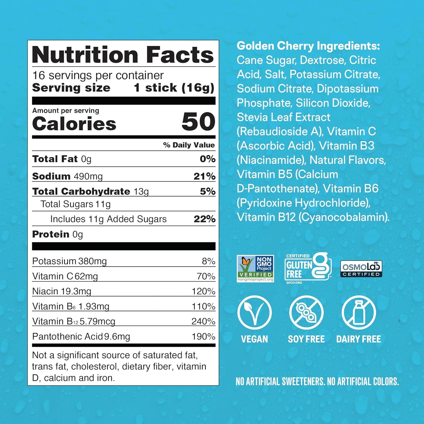 Liquid I.V.® Hydration Multiplier - Fruit Lovers - Golden Cherry + Passion Fruit - 2 Pack (16 Servings)