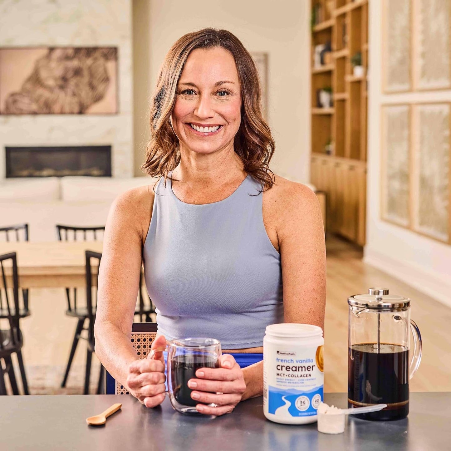 NativePath Keto Creamer, French Vanilla, Collagen & MCT, 20 Servings | Sugar-Free, Monk Fruit Sweetened, Non-Dairy & Creamy, Supports Skin, Hair & Nails, Low-Carb Friendly