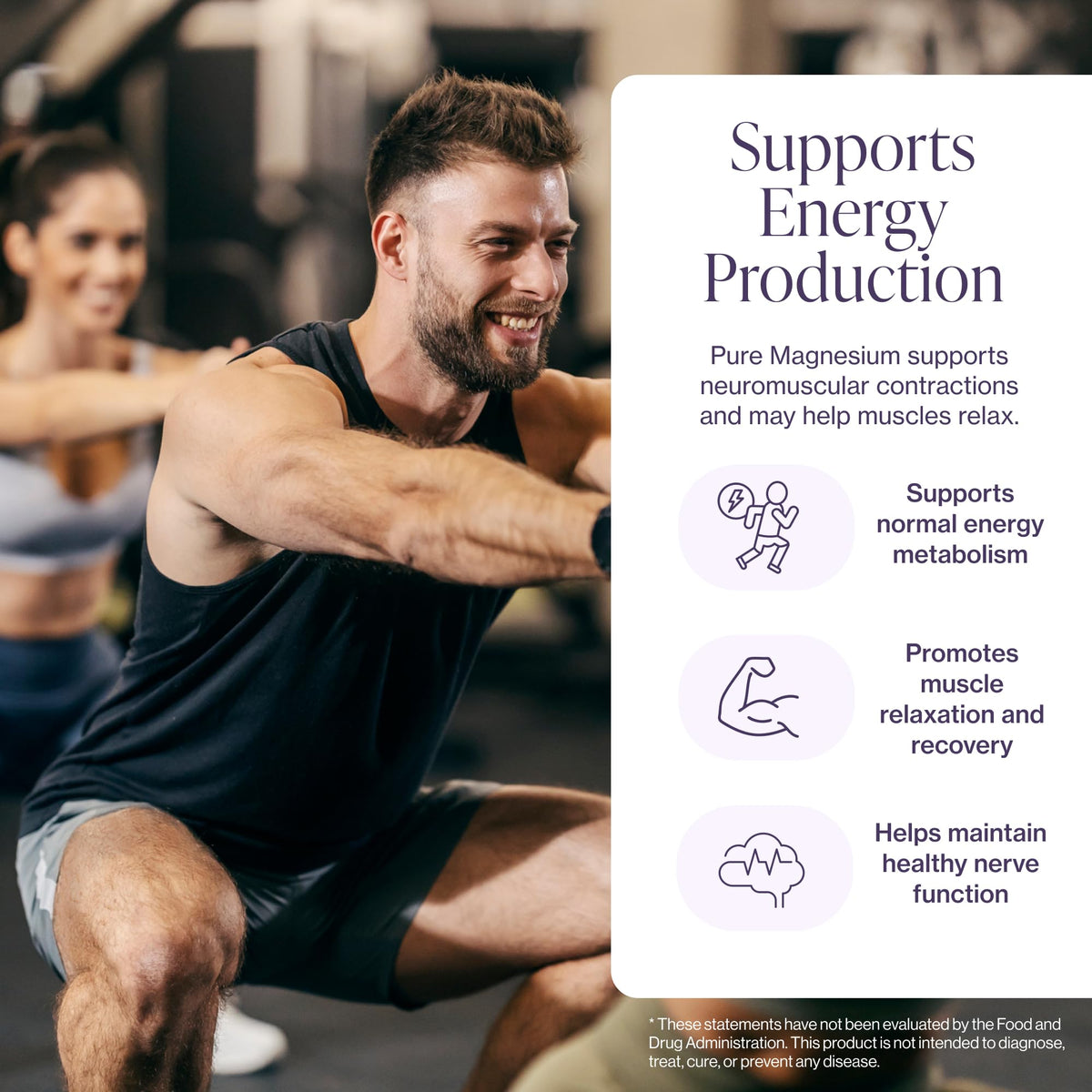 Pure Magnesium Glycinate Supplement – Highly Absorbable Chelated Magnesium to Support Sleep, Muscle & Nerve Health, Energy, Relaxation & Bone Health