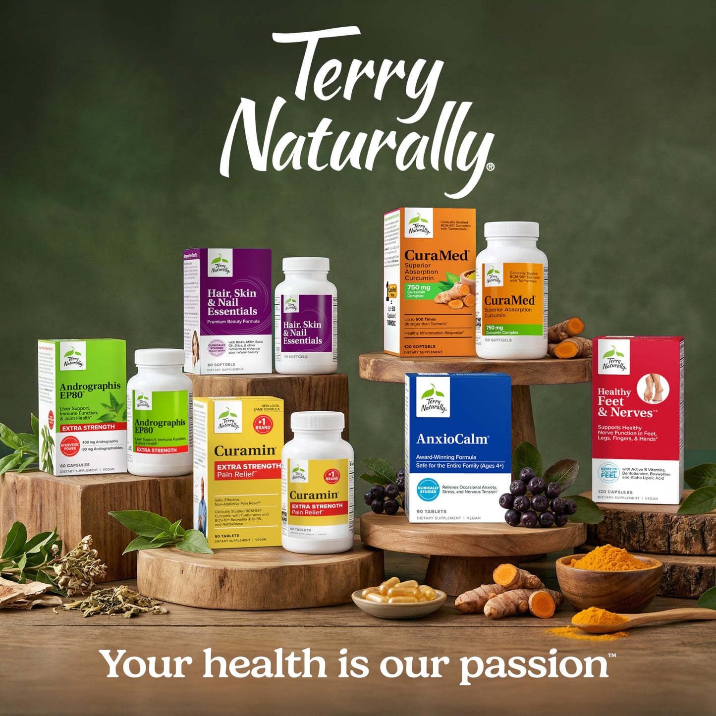 Terry Naturally CuraMed 750mg - Antioxidant Supplement for Brain & Heart Health Support - Dietary Supplement with High-Potency Curcumin Complex - Kidney, Liver & Immune Health Support - 30 Softgels Terry Naturally buy supplements Au