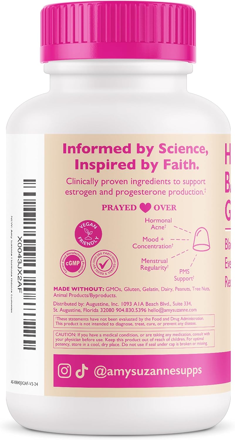 Amy Suzanne Hormone Balance Gummies for Women, 60 Count | Hormone Harmony for Mood, Energy, Occasional Bloat, PMS Comfort, Perimenopause & Menopause Support - PrimeBioHealth - canada supplements