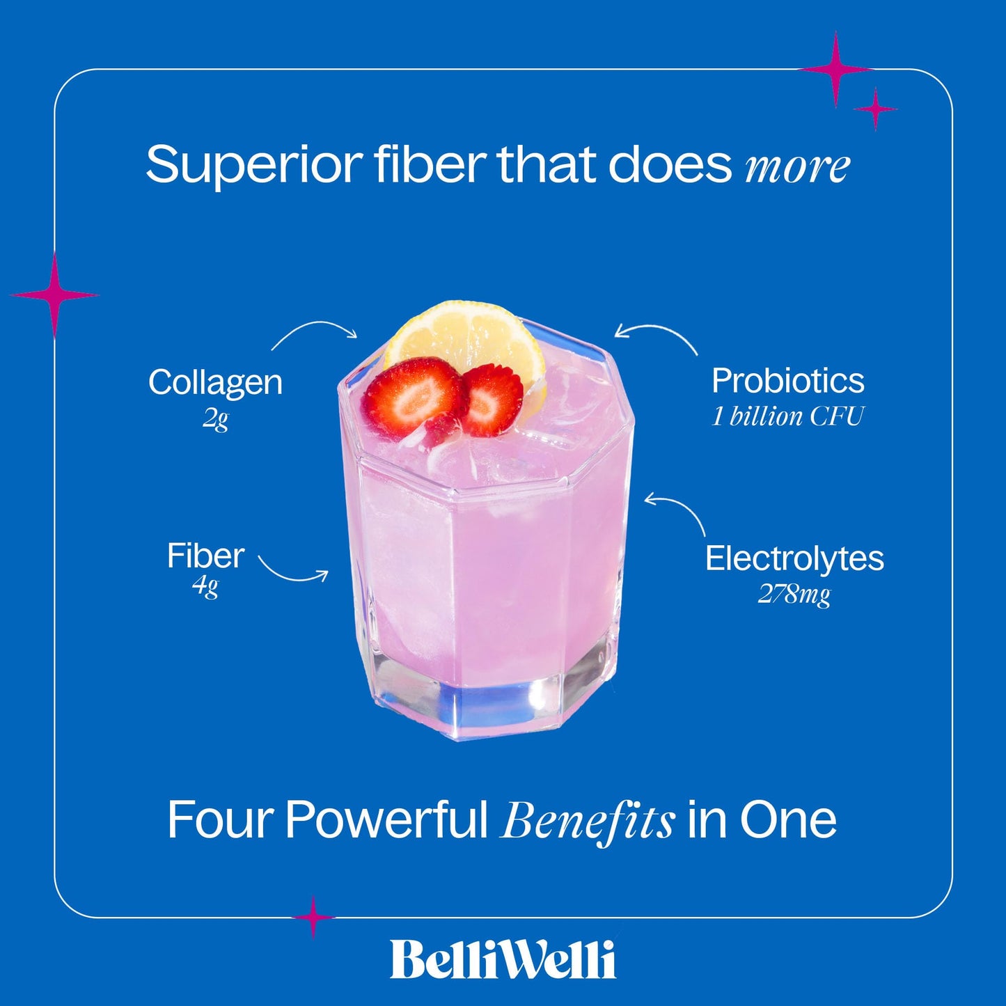 BelliWelli Fiber Supplement for Women & Men Premium Daily Fiber Powder from Organic Acacia with Added Collagen Electrolytes & Probiotics No Bloat Constipation - PrimeBioHealth - canada supplements