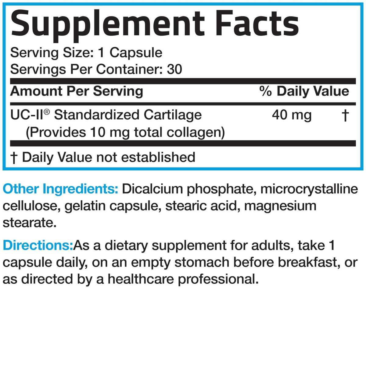 Bronson UC-II Type II Collagen with Undenatured Type II Collagen, 30 Capsules - PrimeBioHealth - canada supplements