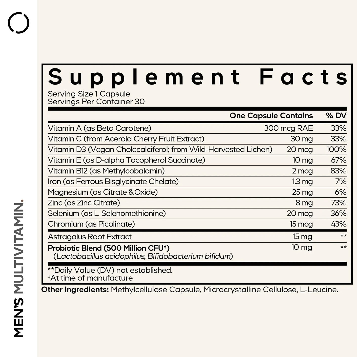 Codeage Men's Multivitamin - Daily Vitamins for Men with Vitamin A, C, D3, E, B12, Magnesium, Zinc, Iron, Chromium - PrimeBioHealth - canada supplements