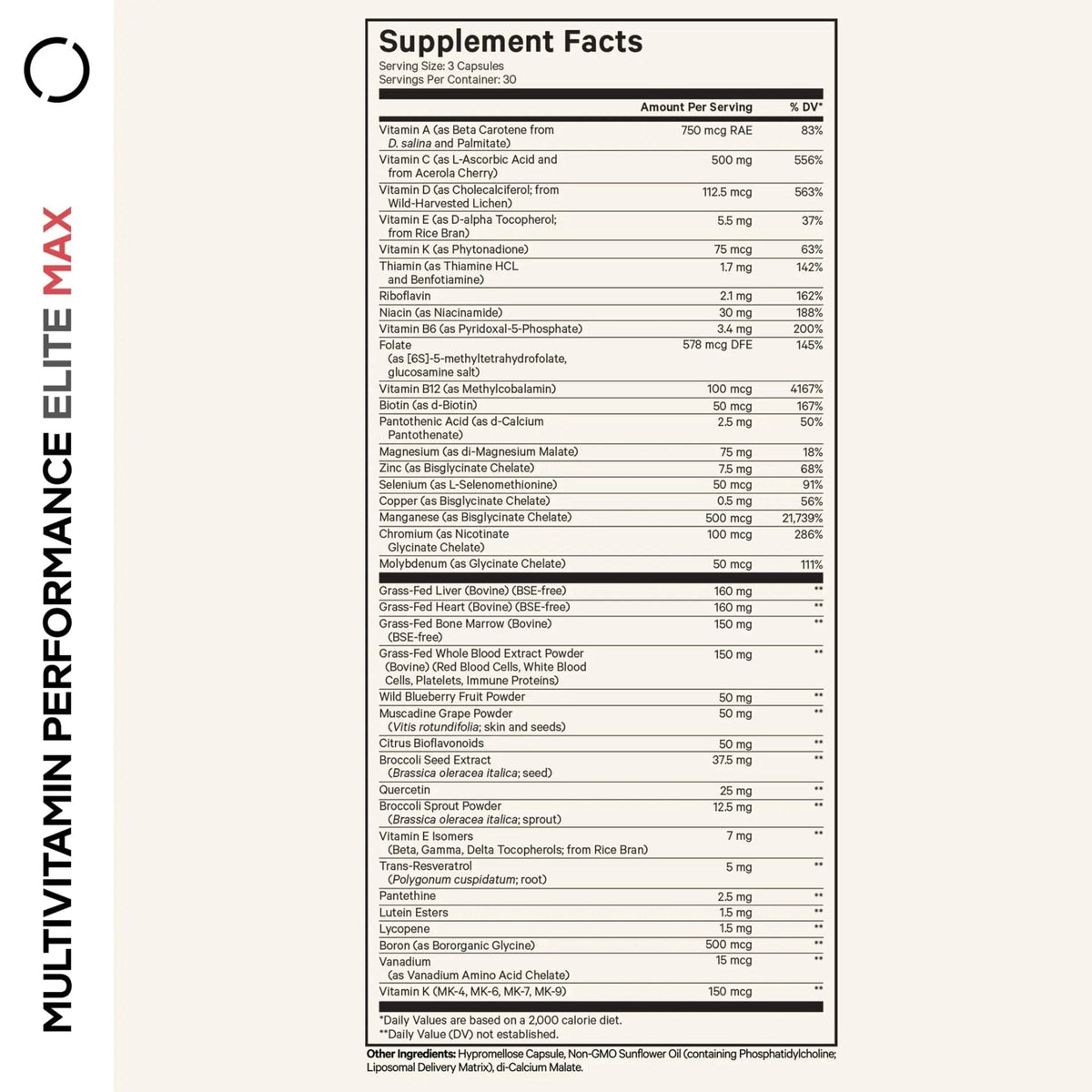 Codeage Multivitamin Performance Elite Max Supplement - Vitamins A, B6, B12, C, D, E, Vitamin K (MK-4, MK-6, MK-7, MK-9), Essential Minerals - PrimeBioHealth - canada supplements