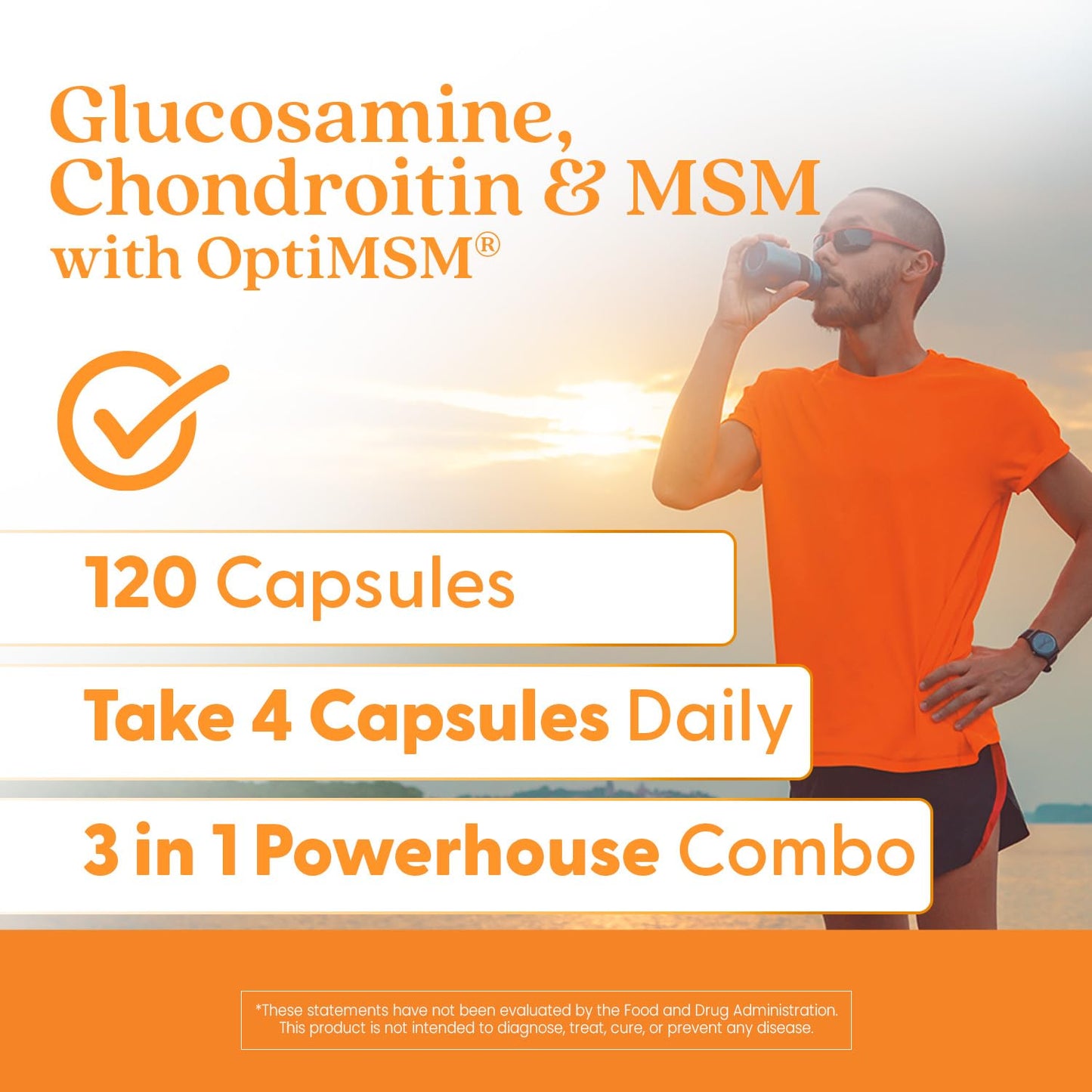 Doctor's BEST Glucosamine Chondroitin MSM - Joint Health Support Supplement for Women & Men, Nutritional Support for Joint Strength, Hair, Skin, & Nails, Gluten Free, Non GMO - 240 Capsules - PrimeBioHealth - canada supplements