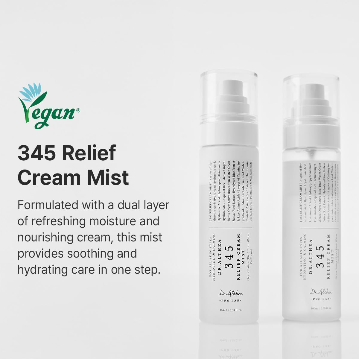 Dr.Althea 345 Relief Cream Mist | Hydrating Facial Mist with Rice Extract | Soothing Care for Sensitive Skin - PrimeBioHealth - canada supplements