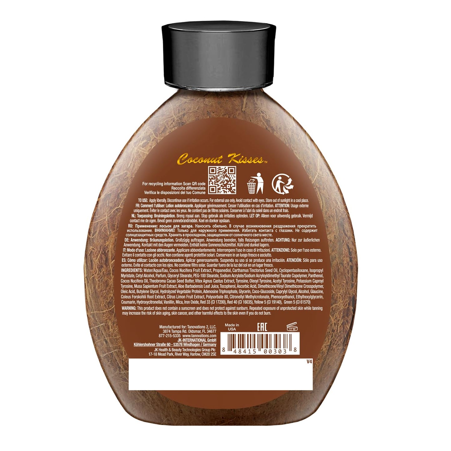 Ed Hardy Coconut Kisses Golden Tanning Lotion Cruelty Free, Gluten Free, Mineral Oil Free, DHA Free for All skin type, 13.5oz - PrimeBioHealth - canada supplements