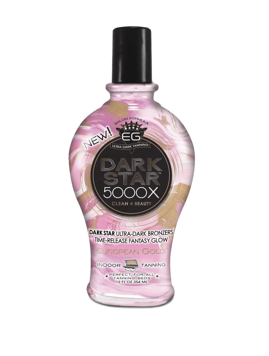 European Gold Dark Star 5000X Indoor Tanning Lotion for Tanning beds, 12 fl oz - PrimeBioHealth - canada supplements