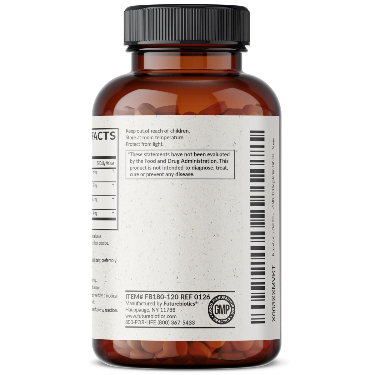 Futurebiotics Chill Pill + Ashwagandha, Rhodiola, St. John’s Wort, & L-Theanine - Non-GMO, 120 Vegetarian Tablets - PrimeBioHealth - canada supplements