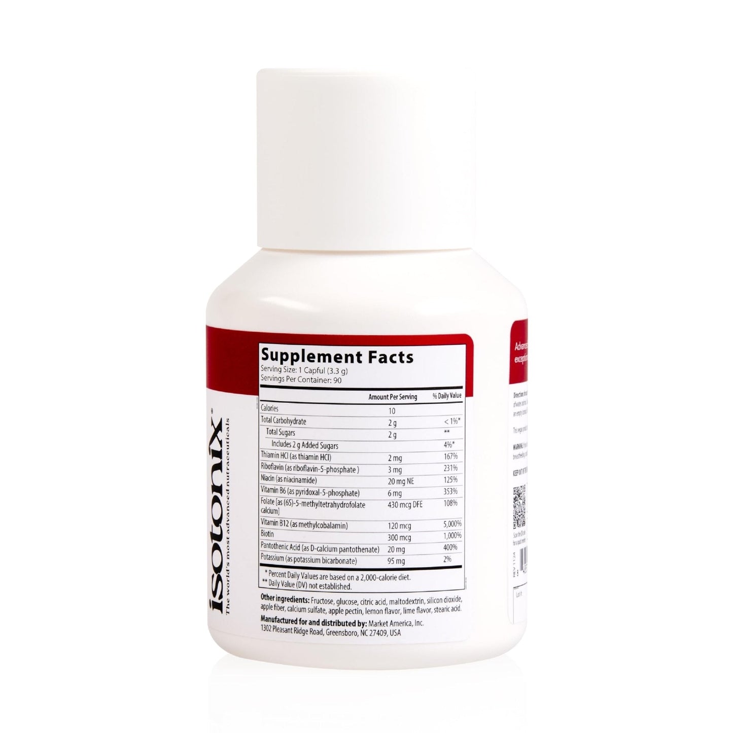Isotonix Activated B Complex – Vegan B Vitamin Supplement for Energy, Stress Relief, and Nervous System Health – Isotonic Drinkable Formula – 90 Servings - PrimeBioHealth - canada supplements