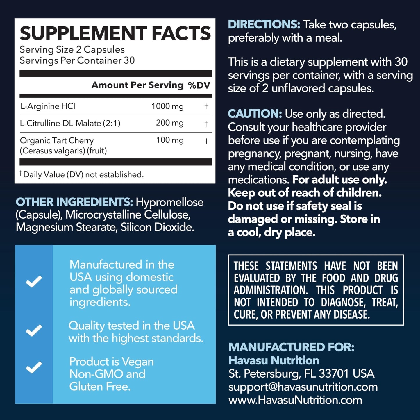 L-Arginine Capsules with L-Citrulline - Nitric Oxide Supplement - L Arginine and L Citrulline Blend - 60 Count - Vegan, Non-GMO Capsules for Performance - PrimeBioHealth - canada supplements