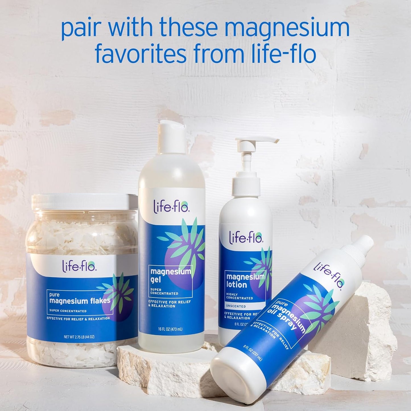LIFE-FLO Unscented Magnesium Lotion - Highly Concentrated Magnesium Lotion for Kids and Adults - Soothes Overworked Muscles, Joints When Massaged into the Skin - Hypoallergenic, 60-Day Guarantee - 8oz - PrimeBioHealth - canada supplements
