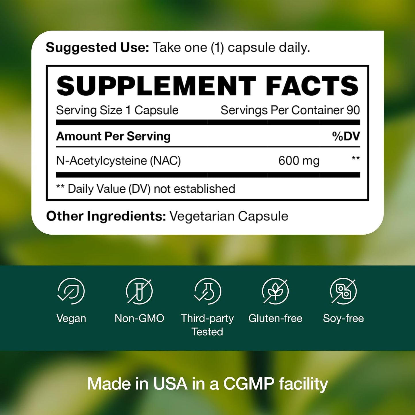 NAC Supplement - N Acetyl Cysteine - High Dosage 600mg - Amino Acids - Vegan Friendly - Pure NAC Powder - 90 Capsules - PrimeBioHealth - canada supplements