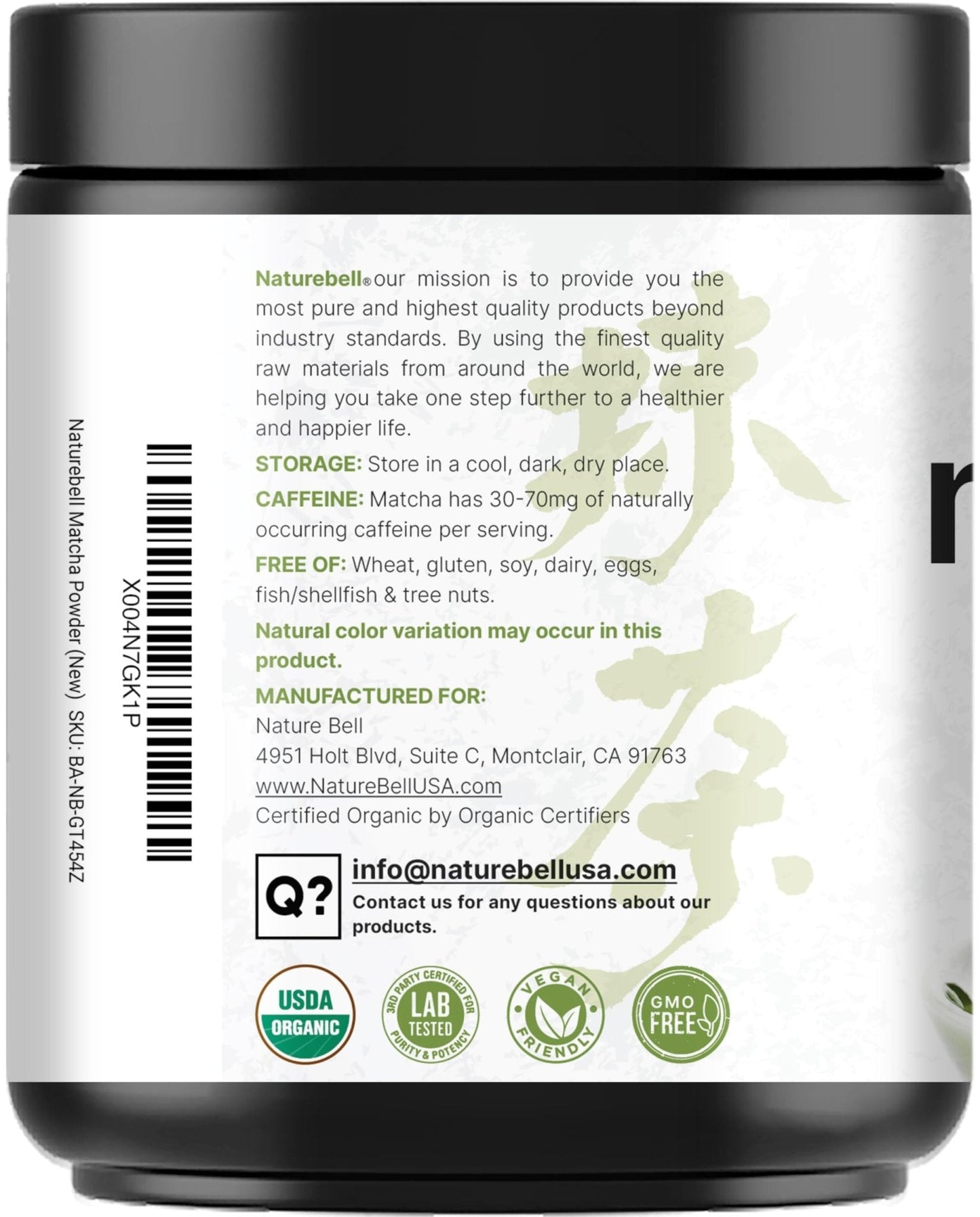 Organic Matcha Green Tea Powder, 1 Pound | Unsweetened with Zero Sugar, Culinary Grade, Potent Early Spring Leaf Harvest, Fine Stone Ground – Vegan, All Purpose, Great for Matcha Latte - PrimeBioHealth - canada supplements