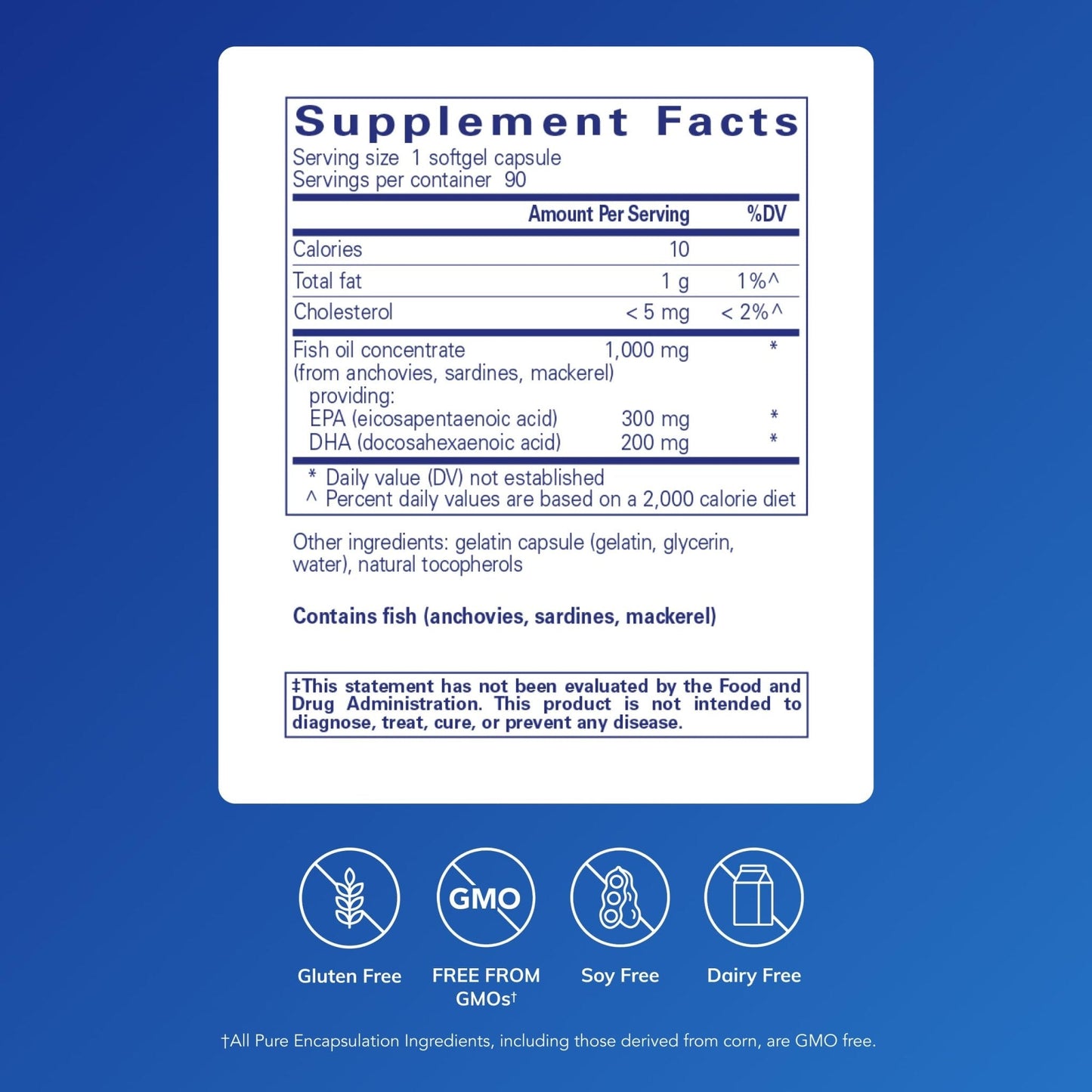 Pure Encapsulations EPA/DHA Essentials - Fish Oil Concentrate Supplement to Support Cardiovascular Health - Premium EPA & DHA Supplement - PrimeBioHealth - canada supplements