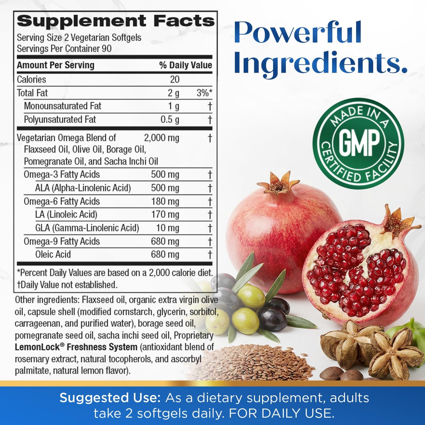 Purity Products Vegan Omega 3 6 9 Formula - “5 in 1” Essential Fatty Acid Complex - Scientifically Formulated Plant-Based Vegan Omega 3-6-9 Essential Fatty Acids - PrimeBioHealth - canada supplements