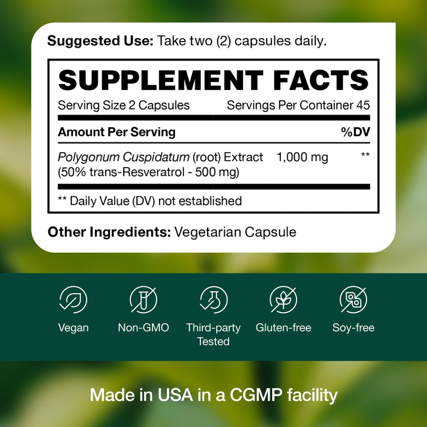 Resveratrol Supplement - Trans-resveratrol Extra Strength 750mg - Natural, Pure and Potent Polyphenols Supplement - Vegan, Non GMO, Gluten-free - 90 Capsules - PrimeBioHealth - canada supplements