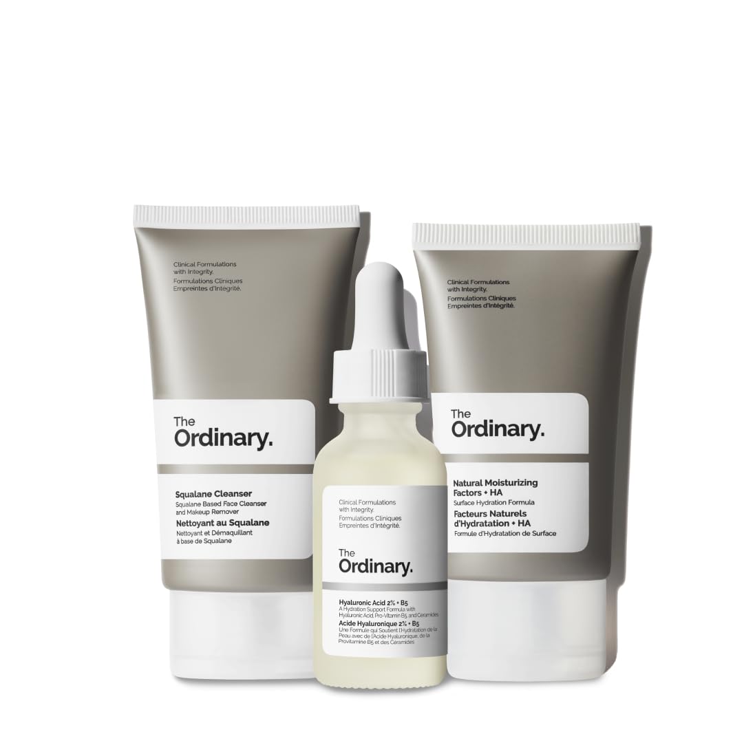 The Ordinary The Daily Set, Daily Skincare Routine with Squalane Cleanser, Hyaluronic Acid 2% + B5, and Natural Moisturizing Factors + HA | Skin Care Set - PrimeBioHealth - canada supplements