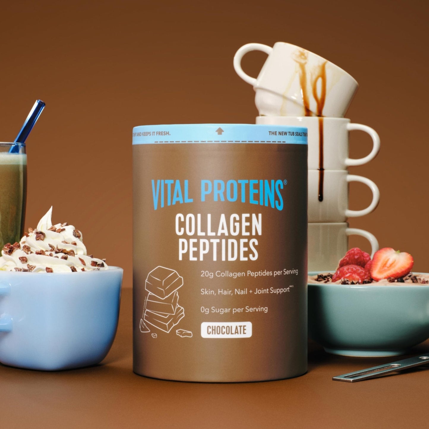 Vital Proteins Collagen Peptides Powder - Chocolate Powder for Hair, Nail, Skin, Bone & Joint Health, 13.5oz - PrimeBioHealth - canada supplements