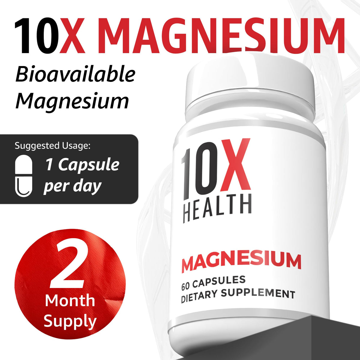 10X Health Magnesium Supplements - High-Absorption Magnesium Citrate for Sleep, Muscle & Nerve Support - PrimeBioHealth - canada supplements