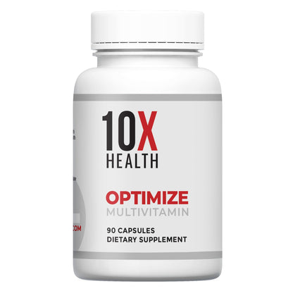 10X Health Optimize Methylated Multivitamin for Men - 90 Capsules, 34 in 1 Formula with 800 mcg of Vitamin B12, 5-MTHF, NAC - PrimeBioHealth - canada supplements