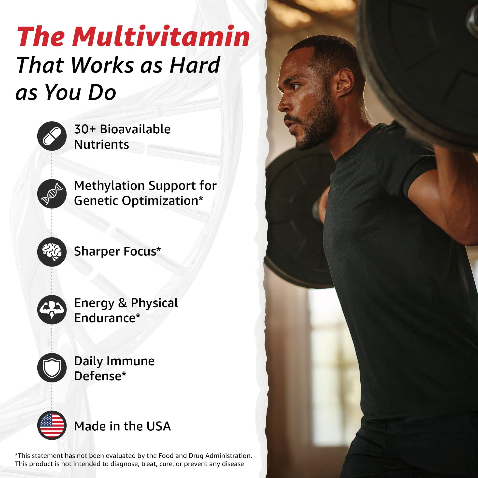 10X Health Optimize Methylated Multivitamin for Men - 90 Capsules, 34 in 1 Formula with 800 mcg of Vitamin B12, 5-MTHF, NAC - PrimeBioHealth - canada supplements