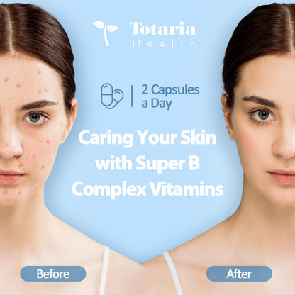 13-in-1 Vitamin B Complex Plus with Vitamin B1, B2, B3 (Niacinamide), B4, B5, B6, B7 (Biotin), B8 (Inositol), B9 (Folate), B12, C, D3, K2 - Energy, Nerve, - PrimeBioHealth - canada supplements