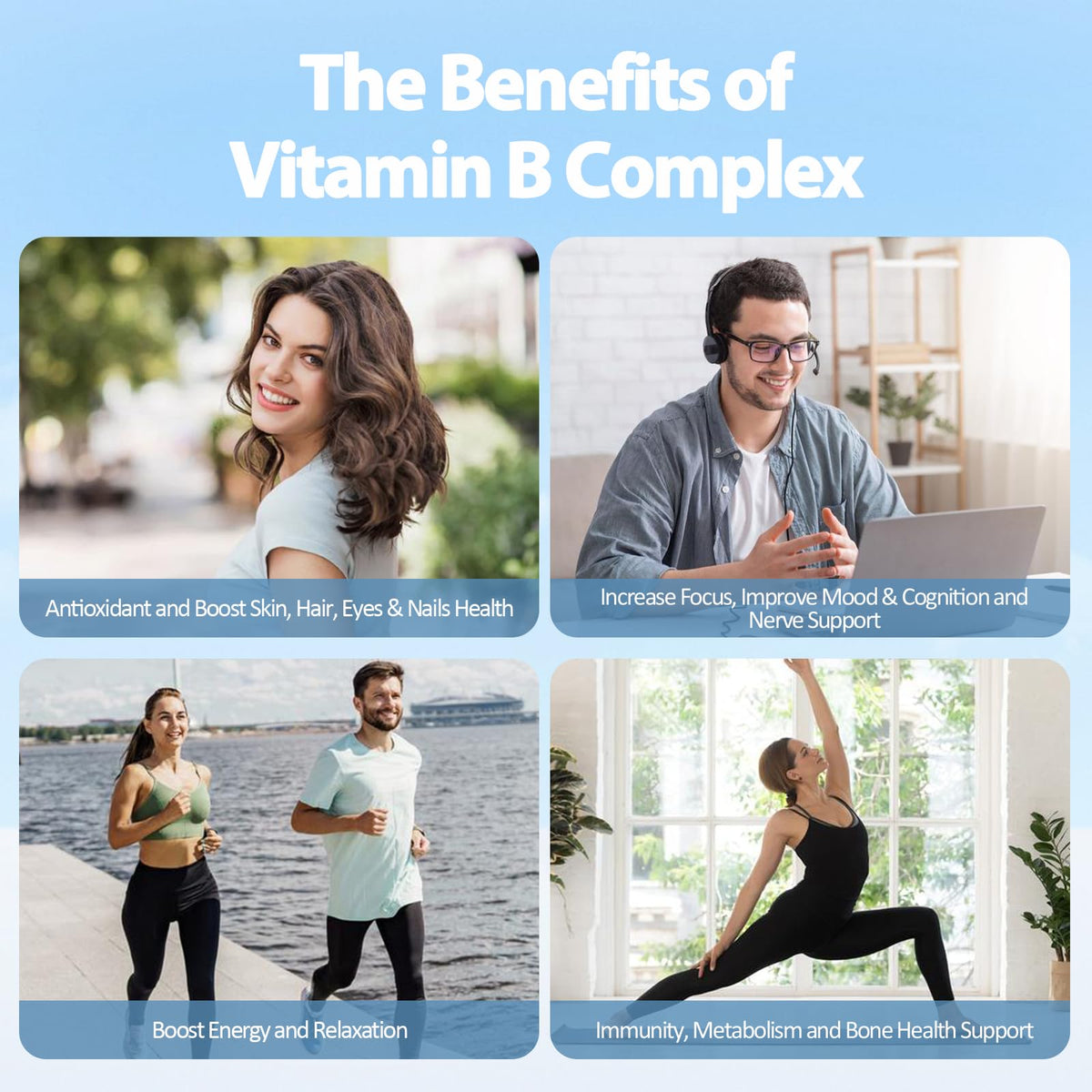 13-in-1 Vitamin B Complex Plus with Vitamin B1, B2, B3 (Niacinamide), B4, B5, B6, B7 (Biotin), B8 (Inositol), B9 (Folate), B12, C, D3, K2 - Energy, Nerve, - PrimeBioHealth - canada supplements