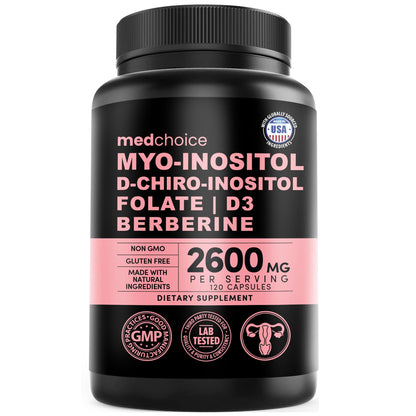 14-in-1 Women’s Inositol Complex Supplement – 40:1 Myo & D-Chiro Inositol with Folate, Vitamin D3, Zinc, Magnesium & Botanicals for Hormone - PrimeBioHealth - canada supplements