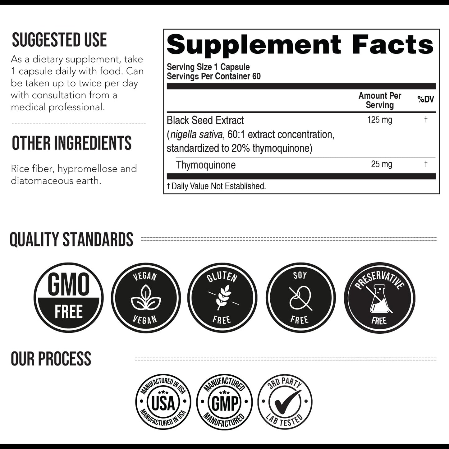 20% Thymoquinone Black Seed Extract Capsules - TQ-Advanced 4X®: Potent Thymoquinone Concentration Available - 60:1 Concentrate from Nigella Sativa - PrimeBioHealth - canada supplements
