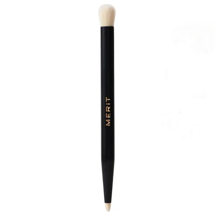 MERIT - Double-Sided Eyeshadow Brush - Dual-Ended Makeup Brush for Precise Application, Blending, and Smooth Pigment Distribution - Soft Synthetic, Vegan & Travel-Friendly GenericBuy Supplements Australia