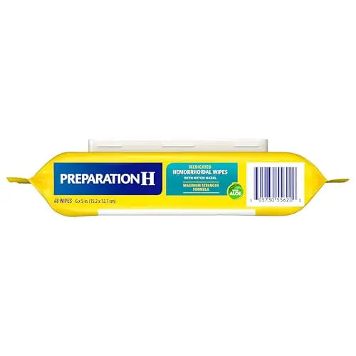 Preparation H Hemorrhoid Flushable Wipes with Witch Hazel for Skin Irritation Relief - 48 Count Preparation HBuy Supplements Australia