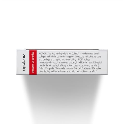 Innovation in The Care of Healthy Joints – Liquid Formula in a Double Capsule. 3D Collagen + Micelle Extract of Turmeric Roots 1 Capsule/Day. Laboratory Tested CollanolBuy Supplements Australia