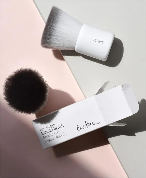 Ere Perez - Natural Eco Vegan Kabuki Makeup Brush | Multipurpose For Powder + Cream | Vegan Nylon Bristles, Cruelty-Free, Clean Beauty Ere PerezBuy Supplements Australia