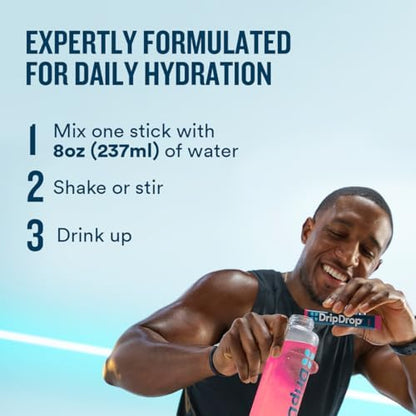 DripDrop Hydration Variety Pack Bundle Electrolyte Packets, 96 Count | Piña Colada, Mango, Açaí, Passion Fruit, Watermelon, Berry, Lemon, Orange, Fruit Punch, Grape, Strawberry Lemonade, Cherry