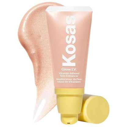 Kosas Glow I.V. - Vitamin-Infused Skin Illuminating Enhancer - Spark. Bonus Premium Korean Sheet Masque with Collagen Kosas buy supplements Au