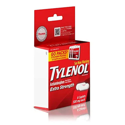Tylenol Extra Strength 500 mg Acetaminophen Caplets, Pain Reliever & Fever Reducer, Acetaminophen for Minor Arthritis Pain, Headache, Backache & Menstrual Pain Relief, Travel Size, 6 Ct TylenolBuy Supplements Australia