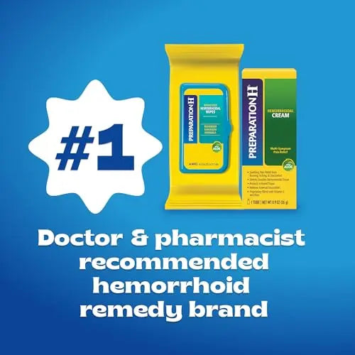 Preparation H Hemorrhoid Symptom Treatment Cream (2 x 1.8 Ounce Tube), Maximum Strength Multi-Symptom Pain Relief with Aloe Preparation HBuy Supplements Australia
