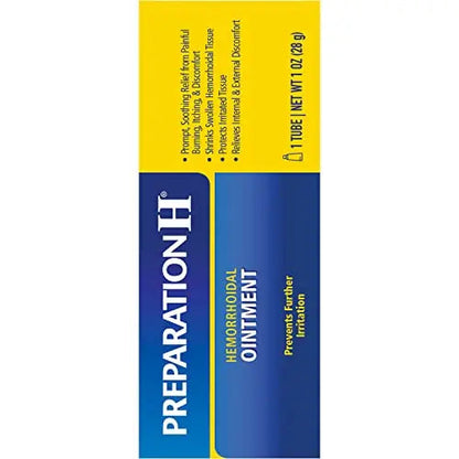 Preparation H Hemorrhoid Ointment, Itching, Burning and Discomfort Relief - 1 Oz Tube Preparation HBuy Supplements Australia