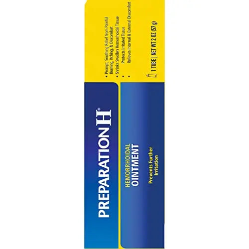 PREPARATION H Hemorrhoid Symptom Treatment Ointment, Itching, Burning & Discomfort Relief, Tube (2.0 Ounce) Preparation HBuy Supplements Australia