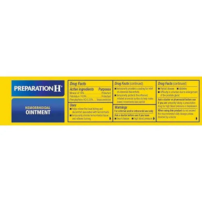 Preparation H Hemorrhoid Ointment, Itching, Burning and Discomfort Relief - 1 Oz Tube Preparation HBuy Supplements Australia