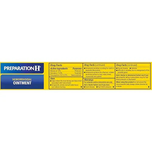 PREPARATION H Hemorrhoid Symptom Treatment Ointment, Itching, Burning & Discomfort Relief, Tube (2.0 Ounce) Preparation HBuy Supplements Australia