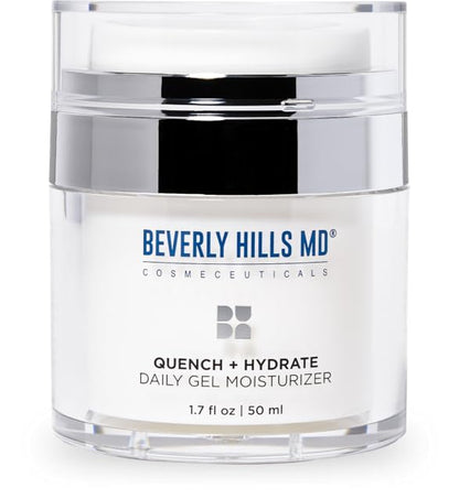 Beverly Hills MD Quench + Hydrate Daily Gel Moisturizer- Visibly Smooth, Plump, Hydrate Face & Neck for Wrinkles, Sagging- Skin Smoothing & Re-Energizing- Visibly Reduce Signs of Aging w/Niacinamide Beverly Hills MDBuy Supplements Australia