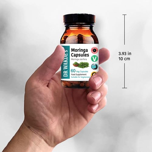 DR WAKDE'S Moringa Capsules (Moringa oleifera, 60 Veg Caps, Plant-Based Supplement, Ayurvedic Herb, All Natural, Vegan) DR WAKDE's buy supplements Au